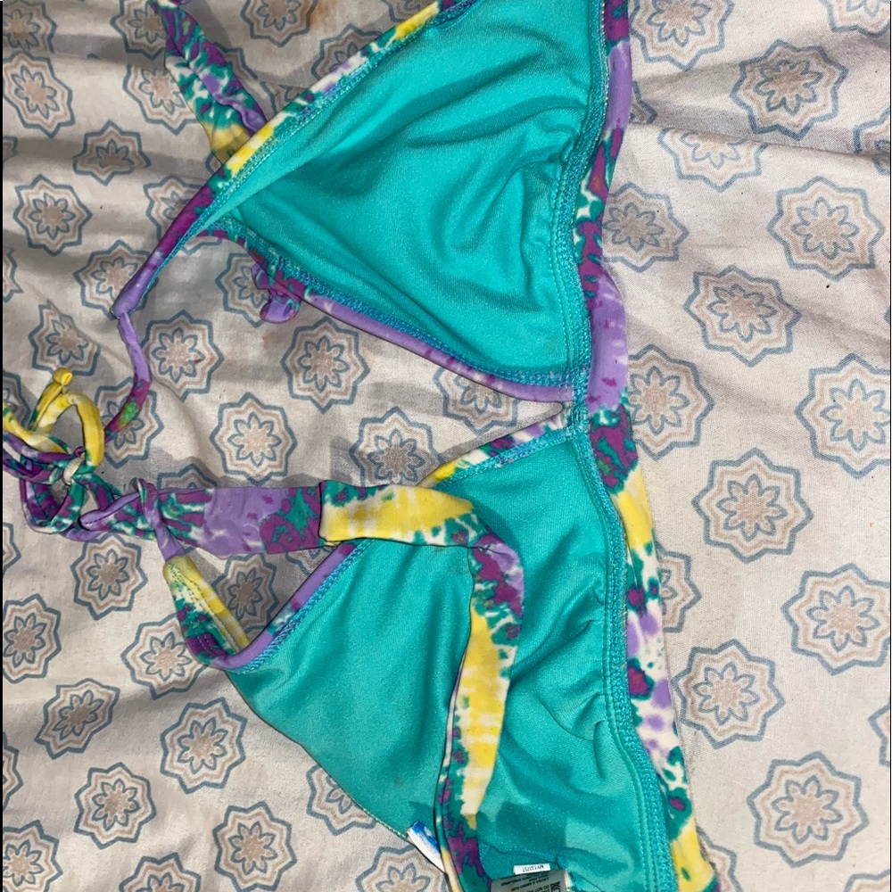 Tie-dye bikini top